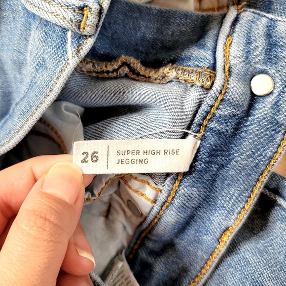 PacSun light blue super high rise jegging - Picture 7 of 11